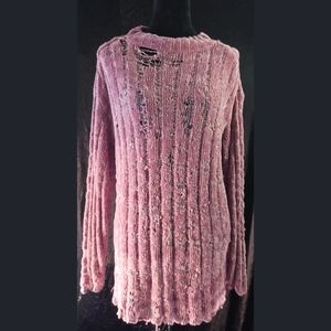 Distressed sweater